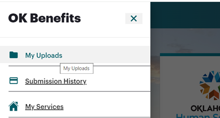 Image for uploading documents to OK Benefits. For further details, contact Monik Beattie at monik.ctr.beattie@okdhs.org.