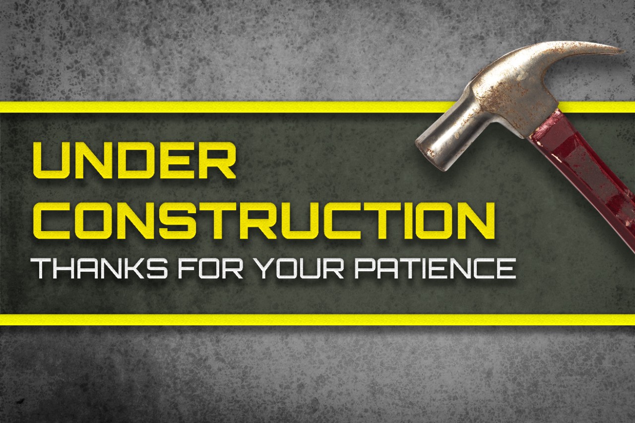 Under Construction internet website poster signage.