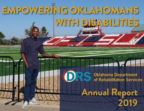 Photo of cover of Fiscal Year 2019 Oklahoma Department of Rehabilitation Services Annual Report.