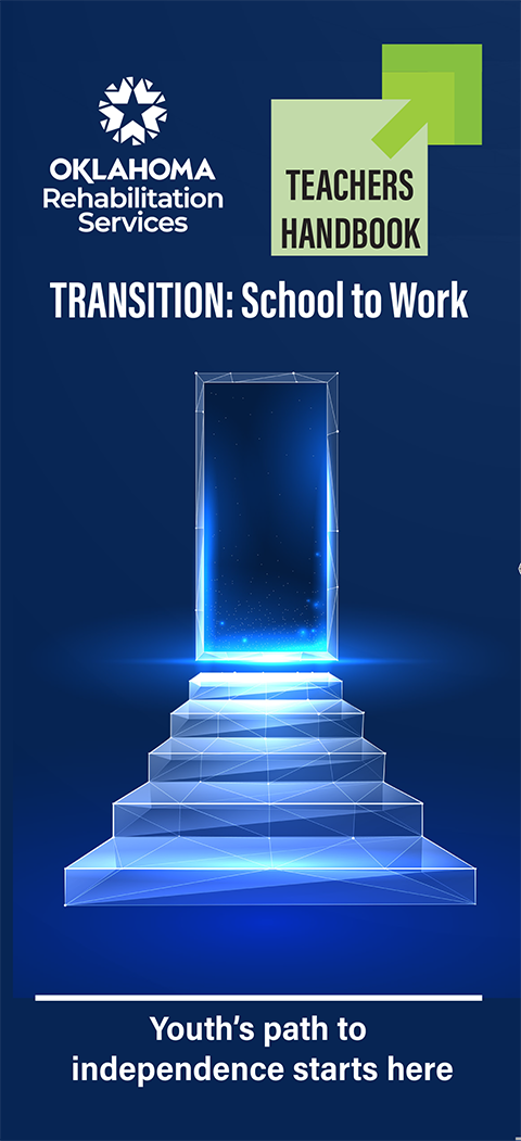 Image of cover of Transition School to Work Teachers trifold 