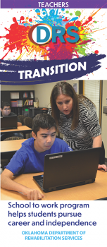 Cover of Transition School to Work Teachers trifold 