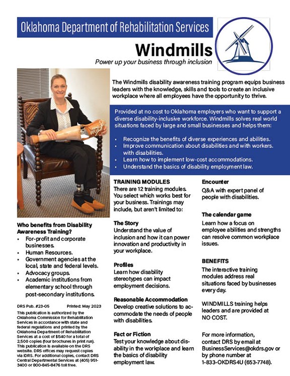 BSP Windmills program flier
