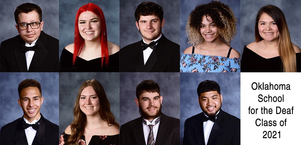 Nine photos of OSD graduates.