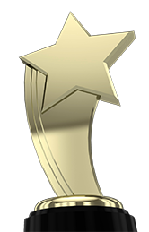 Shooting star award image.