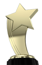 Award Icon Shooting star award image.