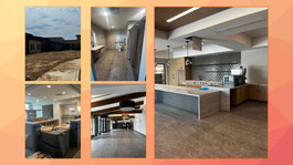 Sallisaw Veterans Homes Collage of interior shots Building 300 and 400 of the Sallisaw Veterans Home.