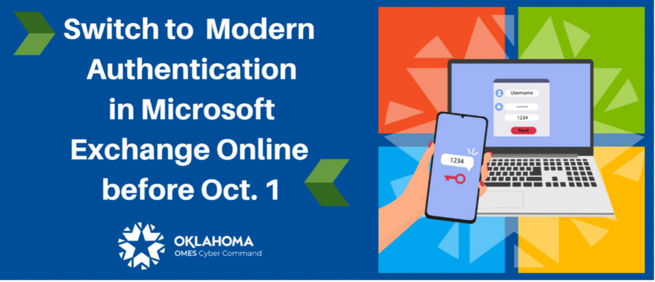 Switch to Modern Authentication in Microsoft Exchange Online before Oct. 1