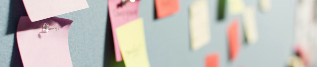 Decorative image of sticky notes