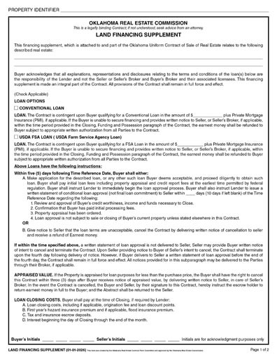 2026 Seller Financing - Land