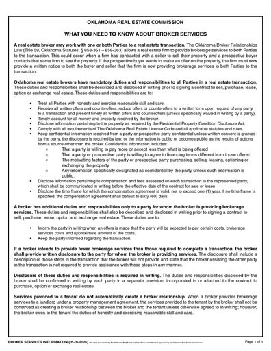 2026 Broker Services Information