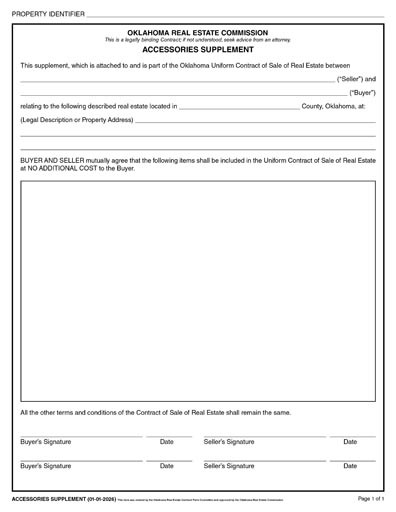 2026 Accessories Supplement