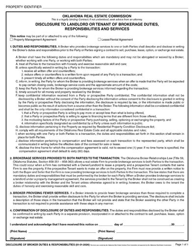 2026 Disclosure of Broker Duties to Landlord_Tenant