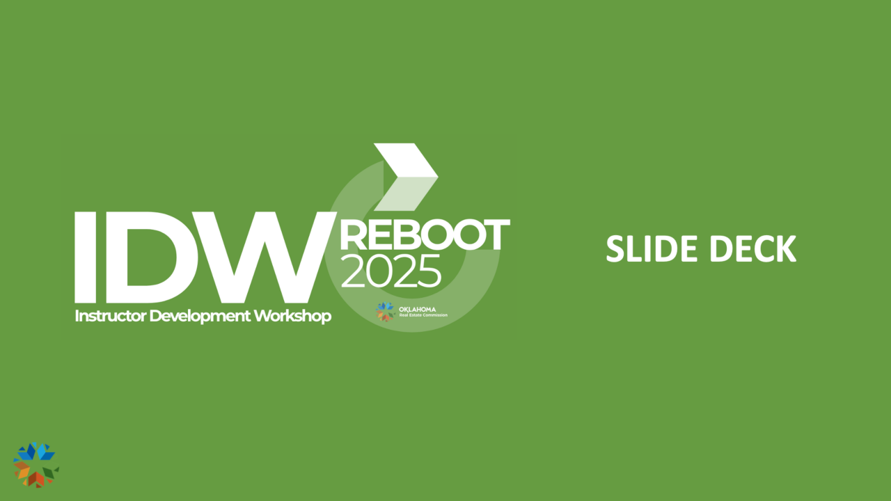 IDW SLIDE DECK