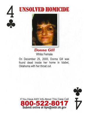 donna gill cold case card