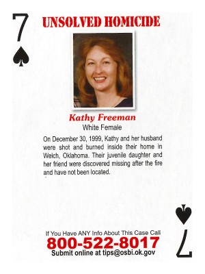 Kathy Freeman cold case card
