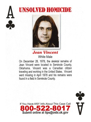 jean vincent cold case card