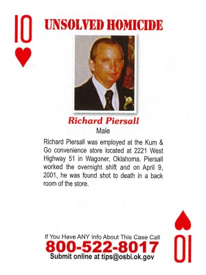 richard piersall cold case card