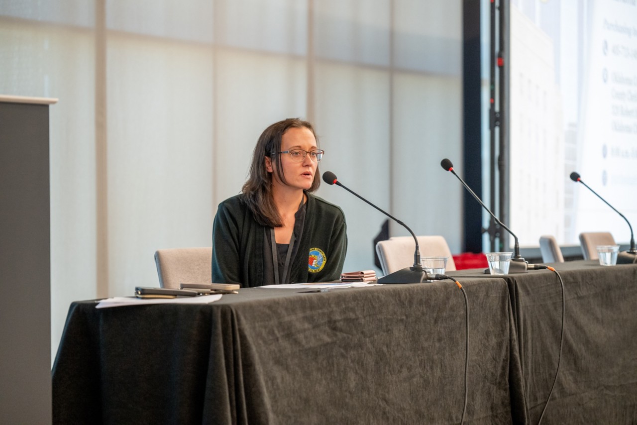 Ashley McMichael speaking at Doing Business with Oklahoma County breakout session