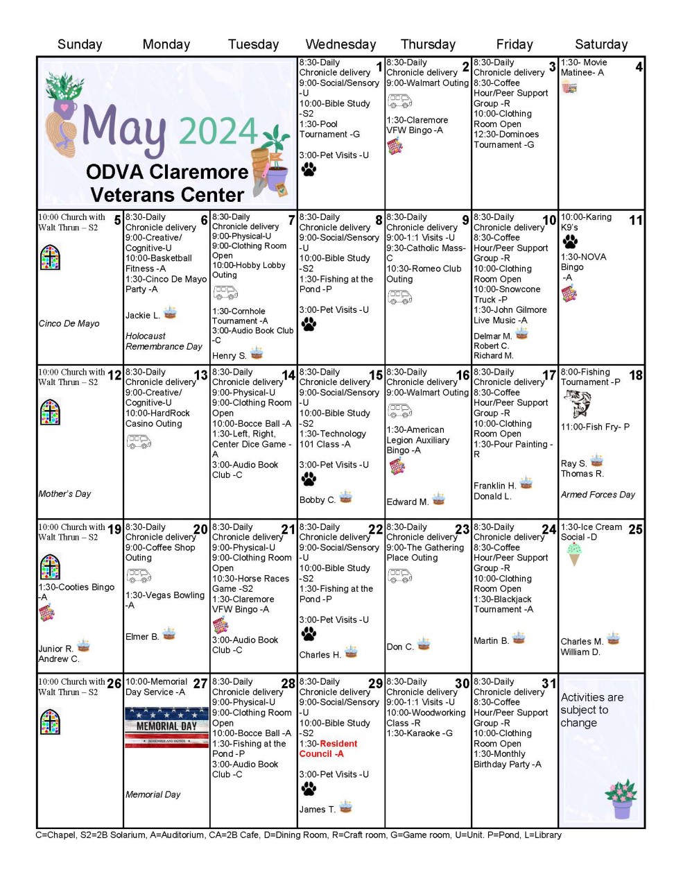 Claremore April 2024 Calendar