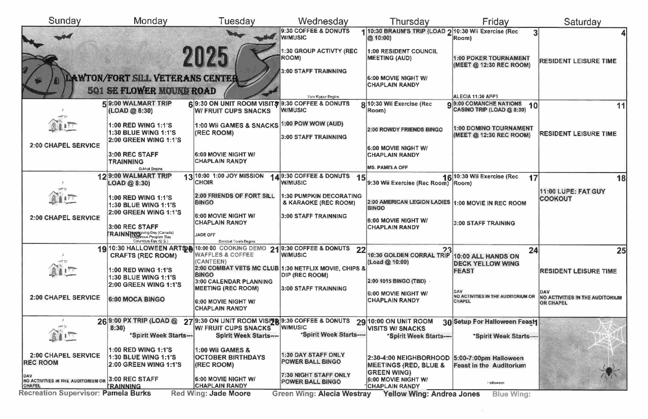 Lawton/Ft Sill - August 2025 Calendar