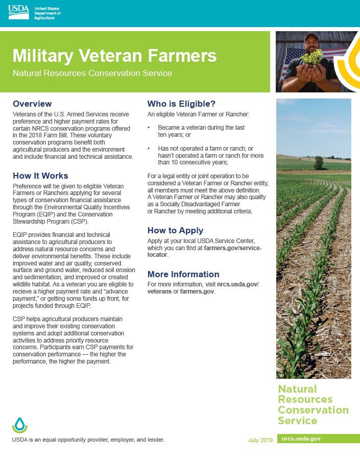 NRCS - Military Veteran Farmers